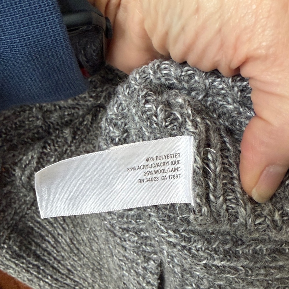 Old Navy Gray Cowl Neck Sweater - Picture 6 of 9